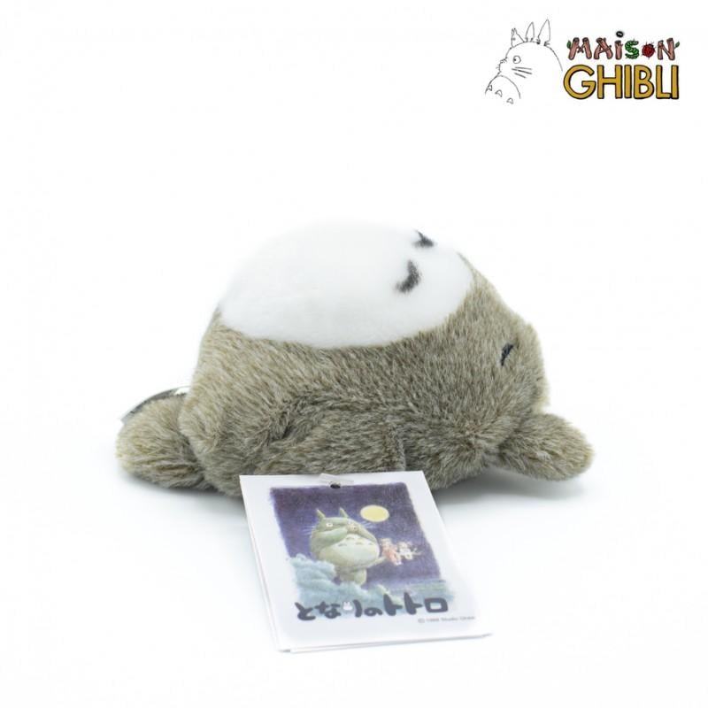 MY NEIGHBOR TOTORO - Grey Totoro Lying Down - Fluffy Beanbag Plush 7cm