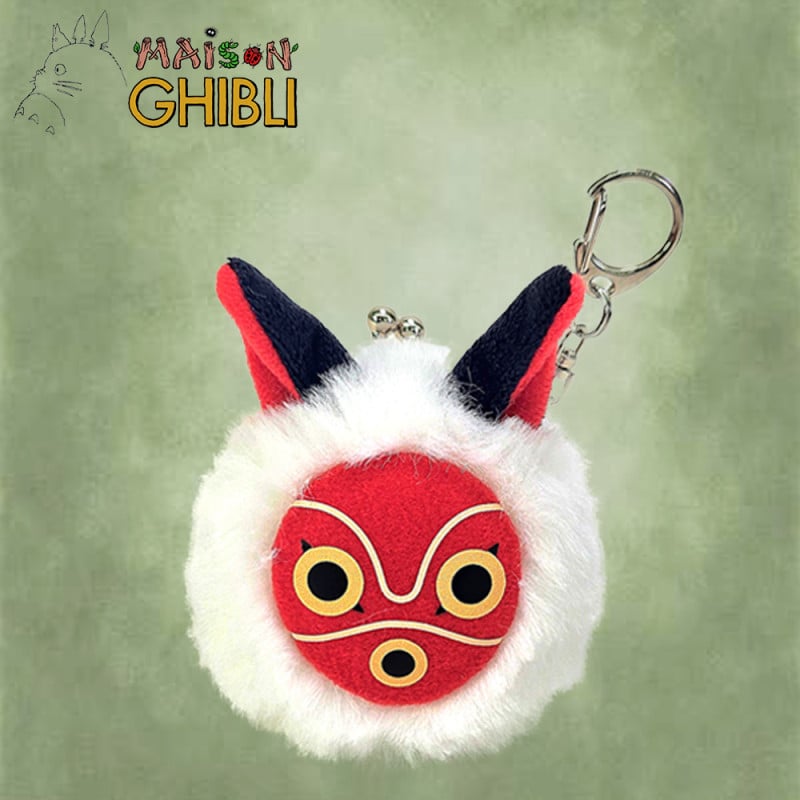 PRINCESS MONONOKE - San's Mask - Fuwafuwa Mini purse 6.5cm