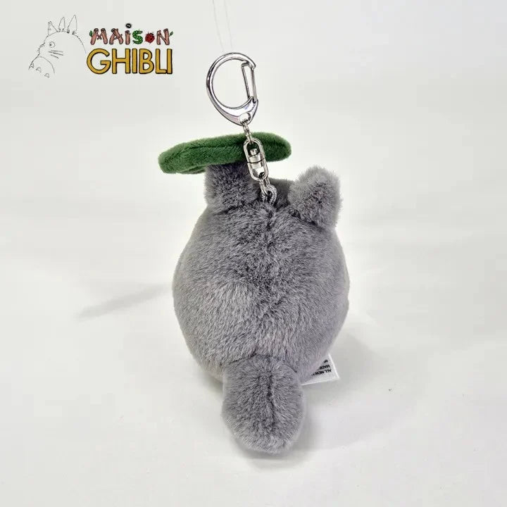 MY NEIGHBOR TOTORO - Grey Totoro leaf - Plush Keychain Nakayoshi