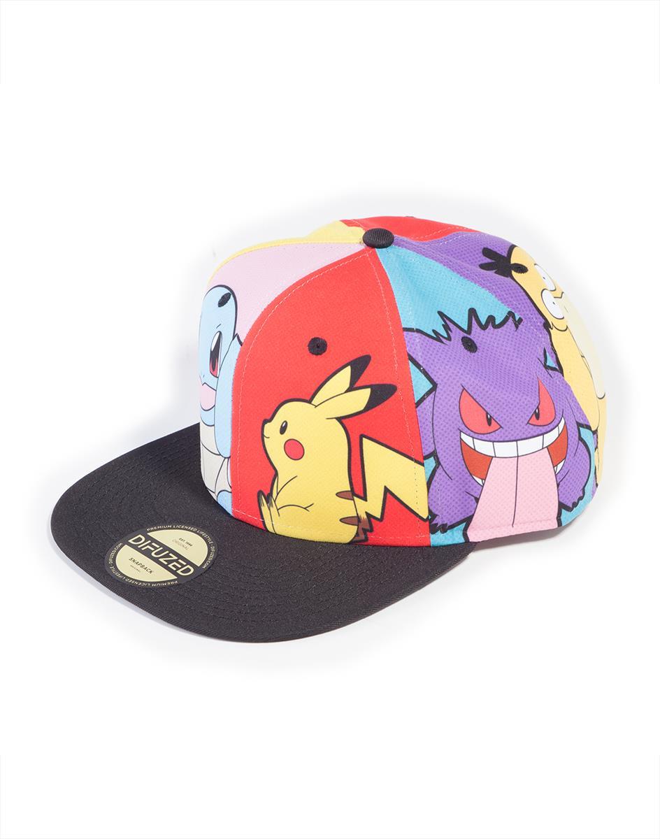 POKEMON - Multi Pop Art - Snapback Cap