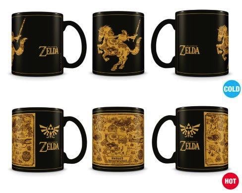 ZELDA - Mug Heat Change 315 ml - Map / Silhouette