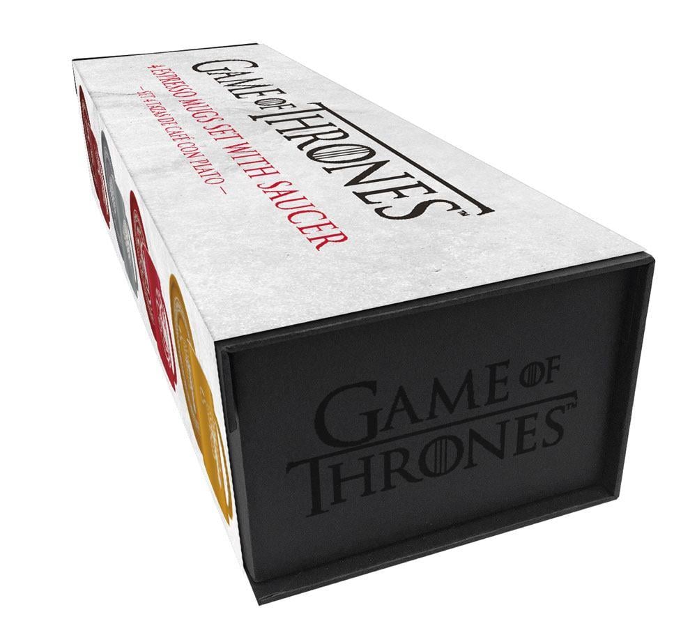 GAME OF THRONES - Set 4 Expresso Mugs Emblems Collector Edition