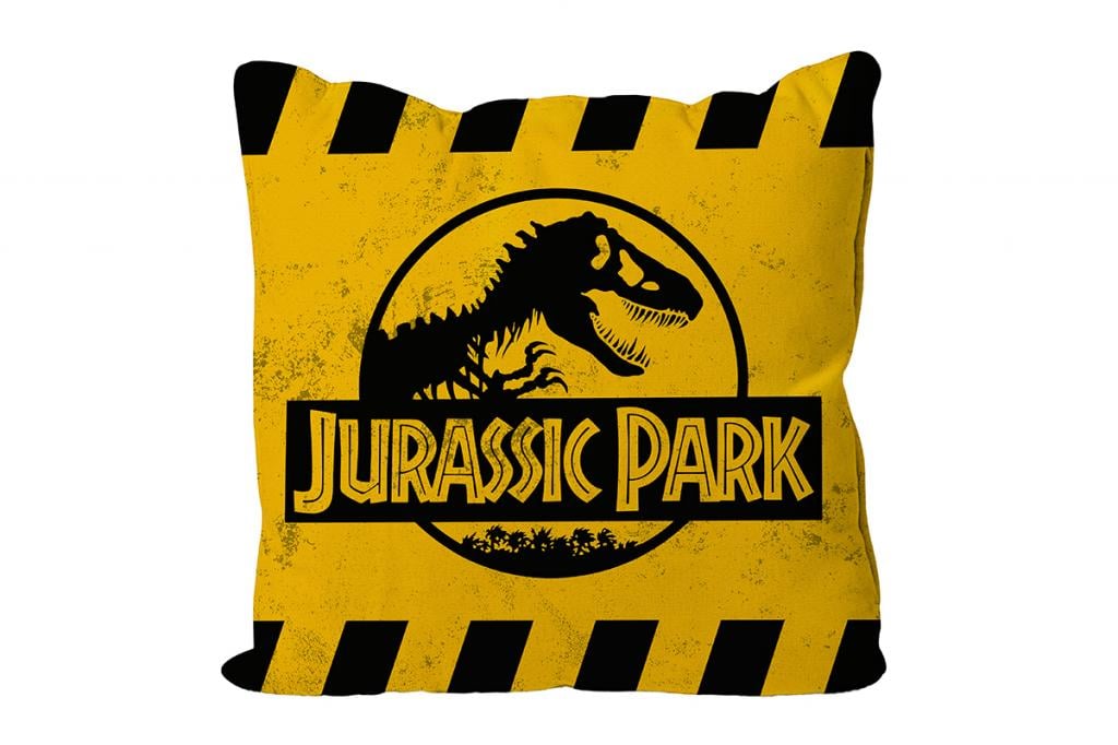 JURASSIC PARK - Caution Logo - Cushion '40x40x1cm'