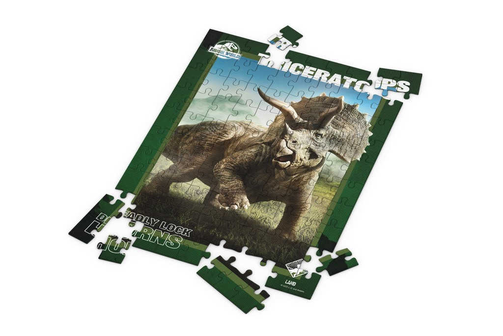 JURASSIC WORLD - Triceratops Poster - Puzzle 3D Effect 100P