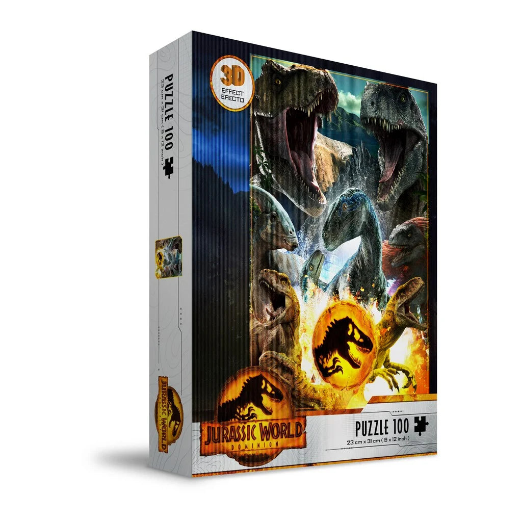 JURASSIC WORLD - Compo Carnivorous - Puzzle 3D-Effekt 100P