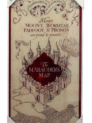 HARRY POTTER - GLASS PRINT - Marauder's Map - 30X60 cm