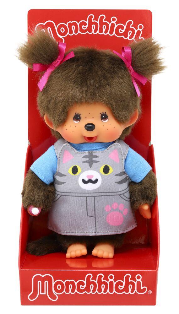 MONCHHICHI - Cat Overalls - Plush 20cm