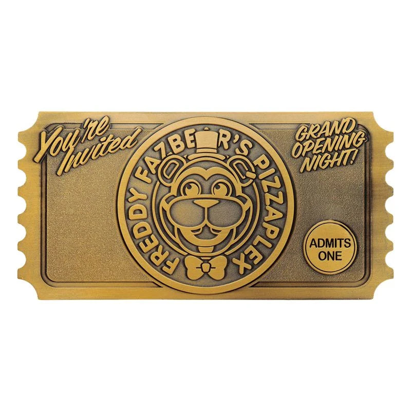 FNAF - Pizzaplex Opening Night Ticket - Replica Limited Edition