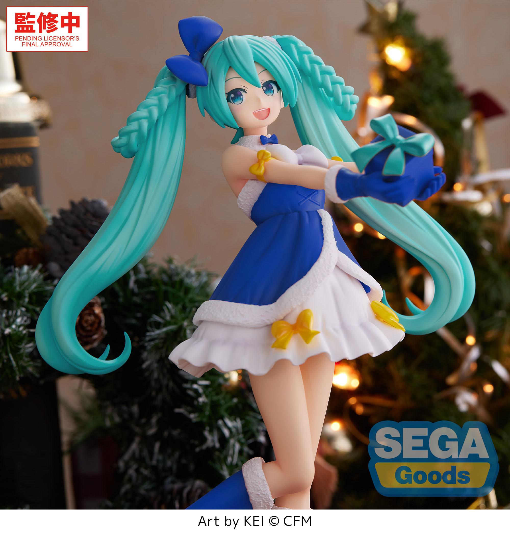 HATSUNE MIKU - Saphire Christmas - Figure High Premium 21cm
