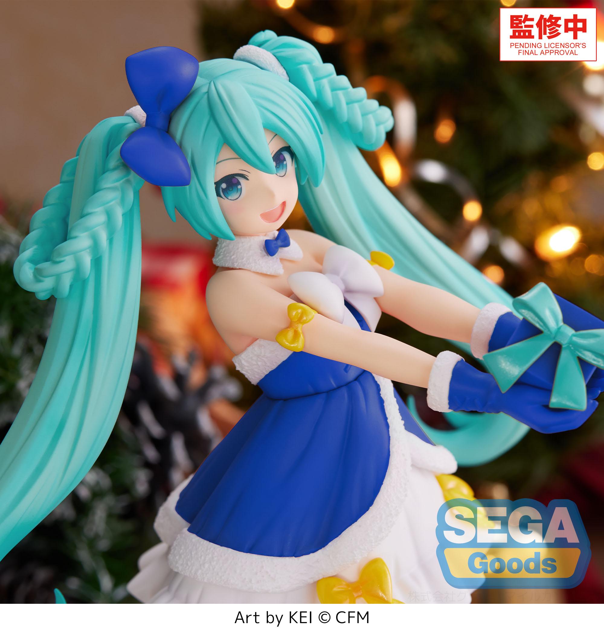 HATSUNE MIKU - Saphire Christmas - Figure High Premium 21cm