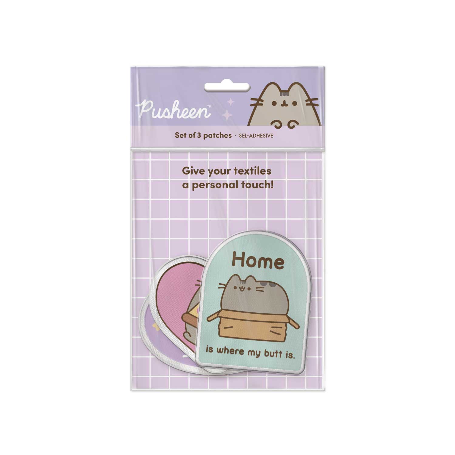 PUSHEEN - Set of 3 Iron-on Patch