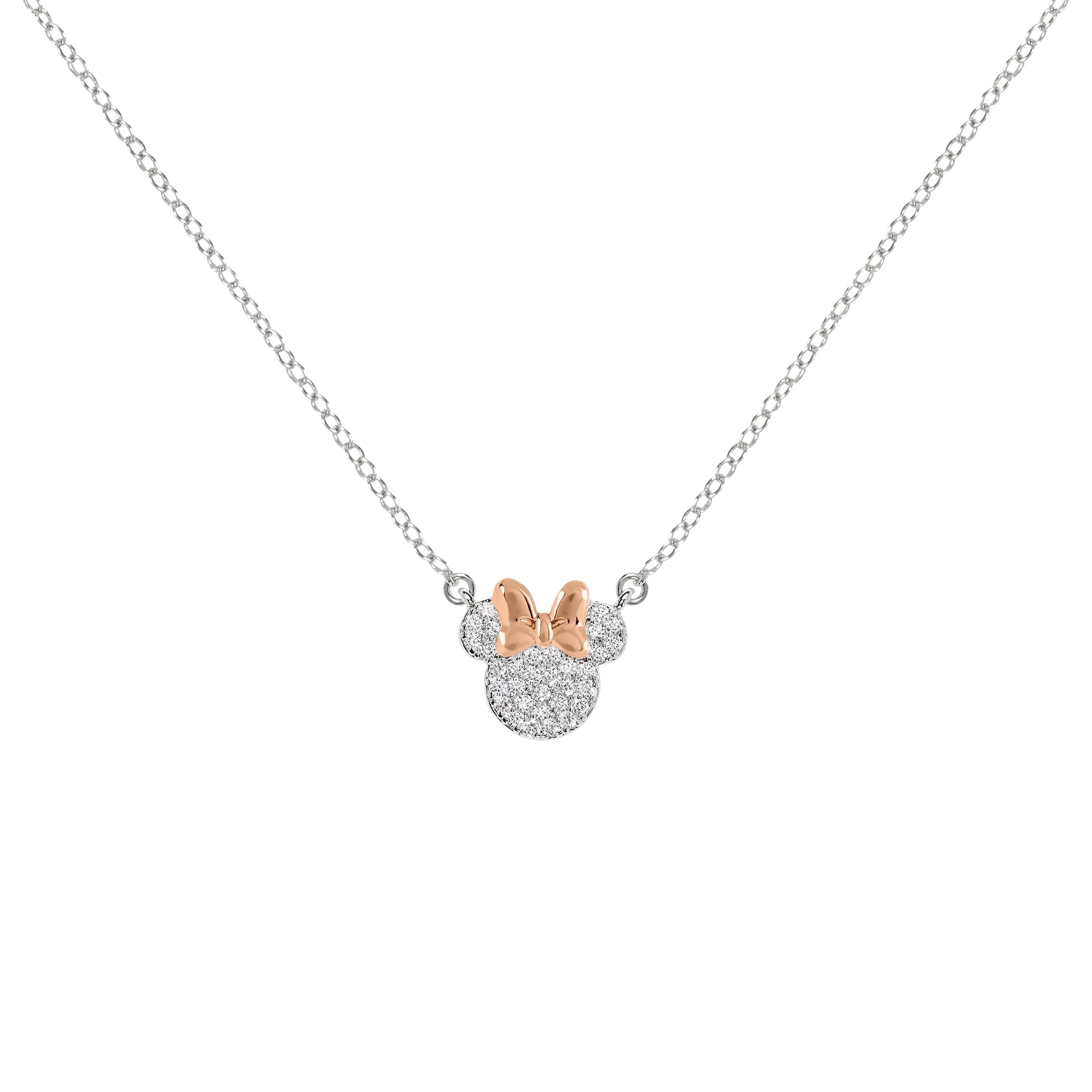 MINNIE – Mutter- und Tochter-Set – 2 glänzende, vermessingte Silberketten