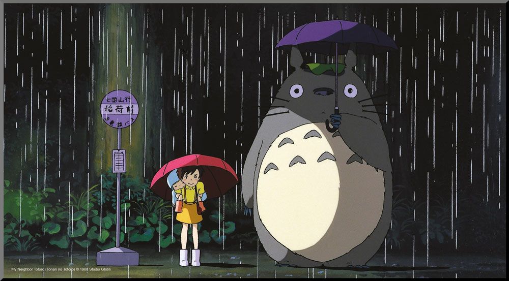 STUDIO GHIBLI - Bus Stop - Wooden Wall Art 37.5x20.5cm