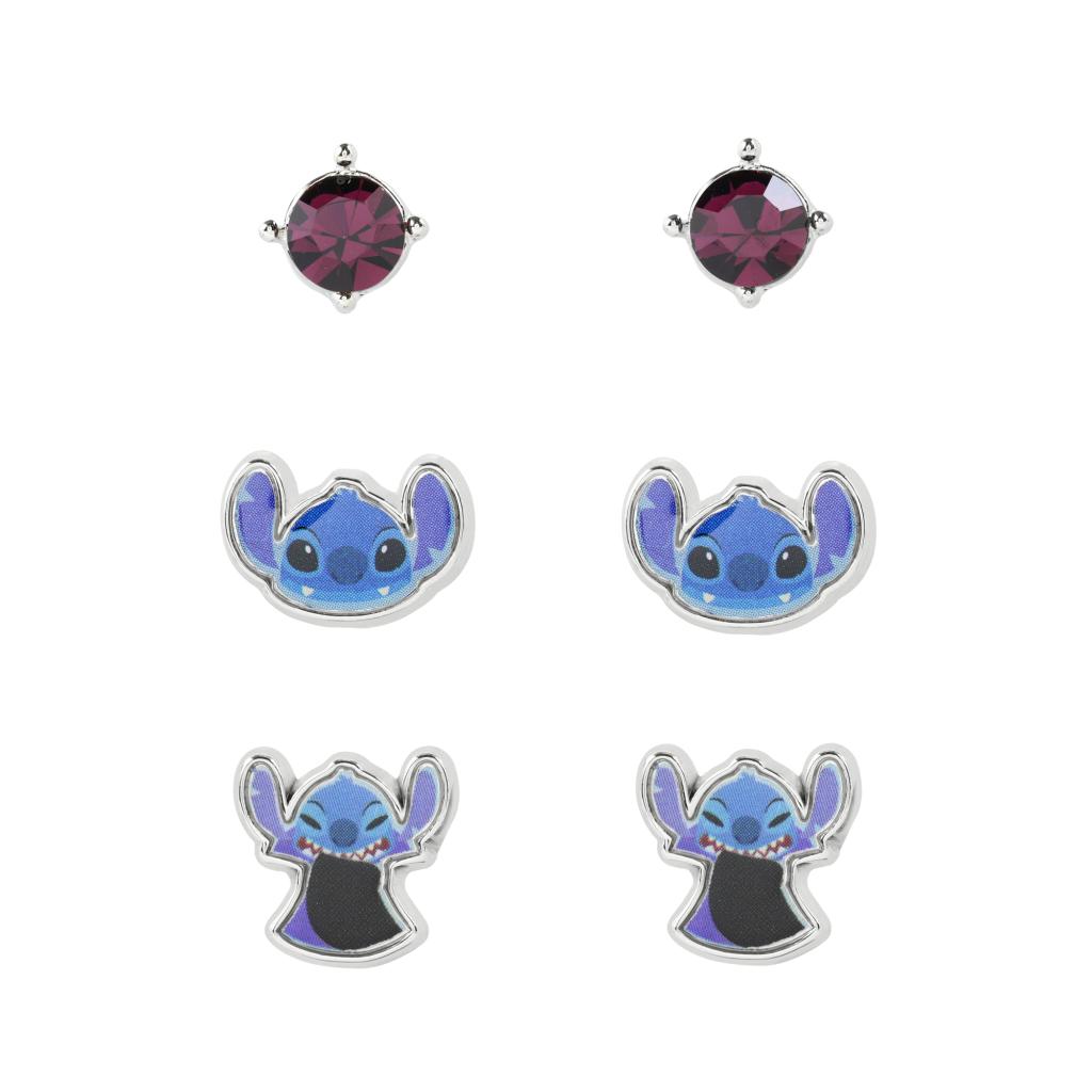 STITCH - Scary Stitch - 3 Pairs of Studs Earrings