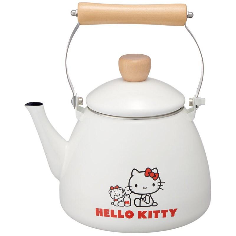 HELLO KITTY - Tiny Chum - Enamel Teapot