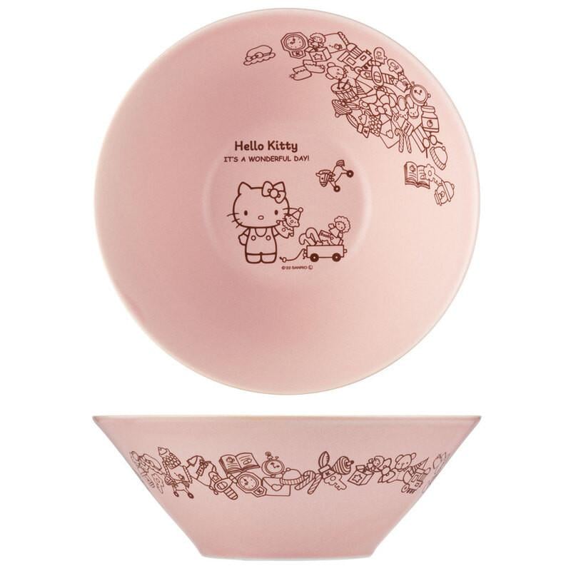 HELLO KITTY - Pink Sakura - Mino Bowl 21x7.5cm