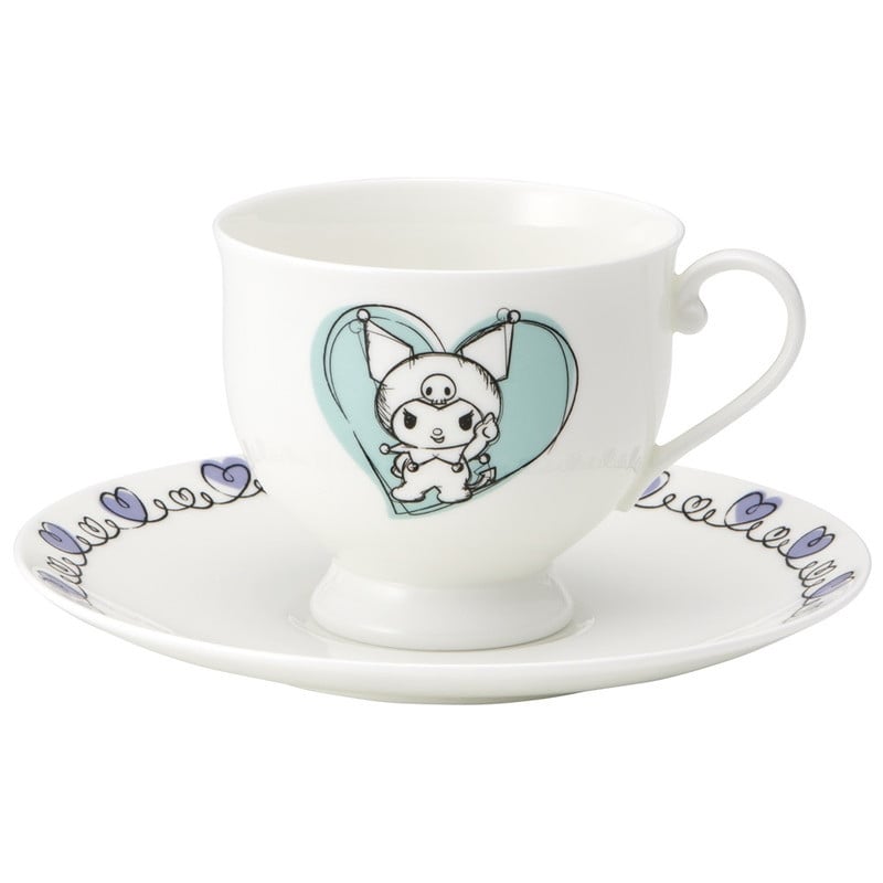 HELLO KITTY - Kuromi - Cup and saucer "Bone China" 240ml