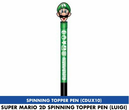 SUPER MARIO - Luigi - 2D Spinning Topper Pen
