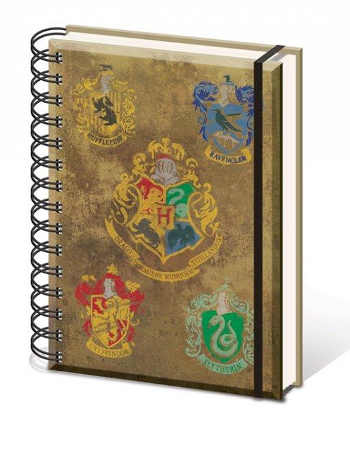 HARRY POTTER - Notebook A5 - Hogwarts Crest