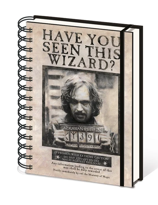 HARRY POTTER - Notebook A5 - Wanted Sirius Black