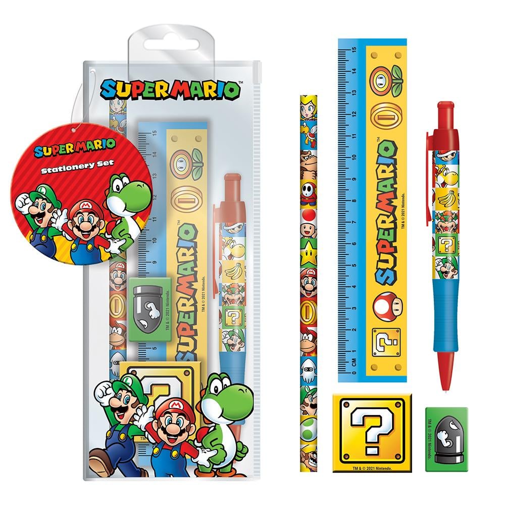 SUPER MARIO - Colour Block - Stationery Set