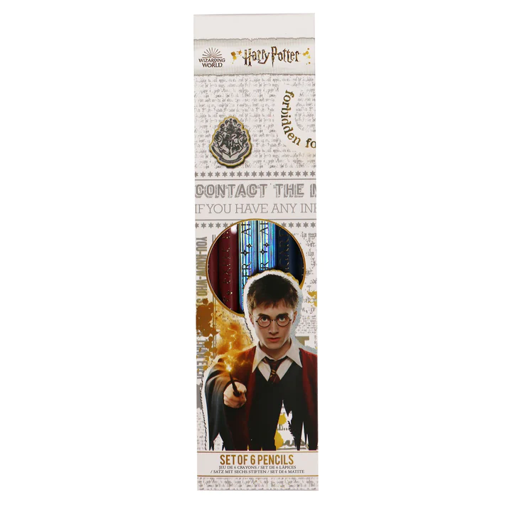 HARRY POTTER - Wands - 6 Pencils Set