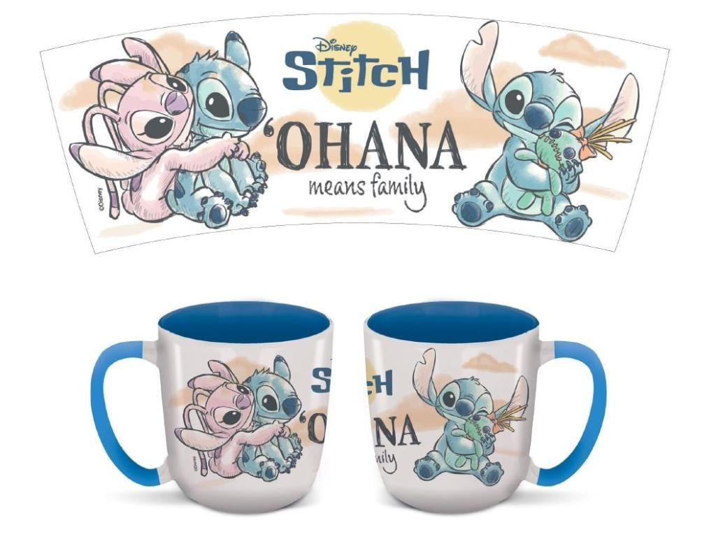 STITCH & ANGEL - Ohana - Mug Elite Colored Inner - 13Oz