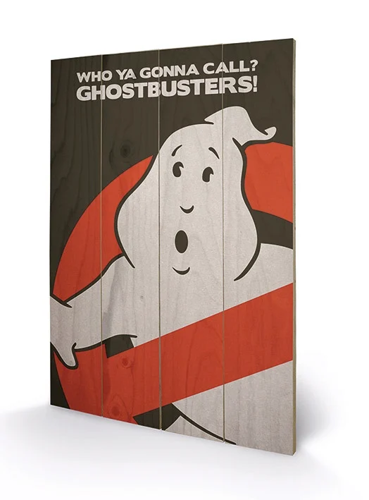 GHOSTBUSTERS - Impression sur Bois 40X59 - Logo