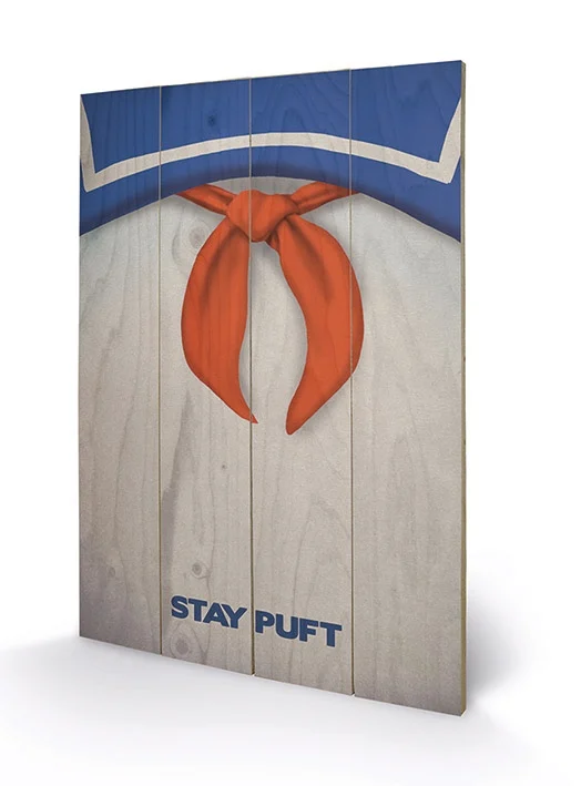 GHOSTBUSTERS - Impression sur Bois 40X59 - Stay Puft