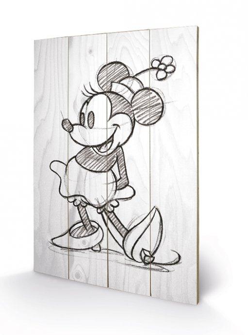 DISNEY - Printing on wood 40X59 - Minnie Mouse