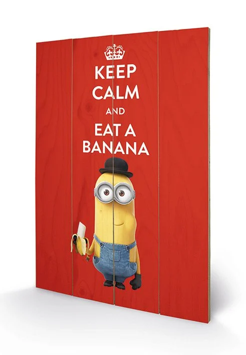 MINIONS - Printing on wood 40X59 - Keep Calm