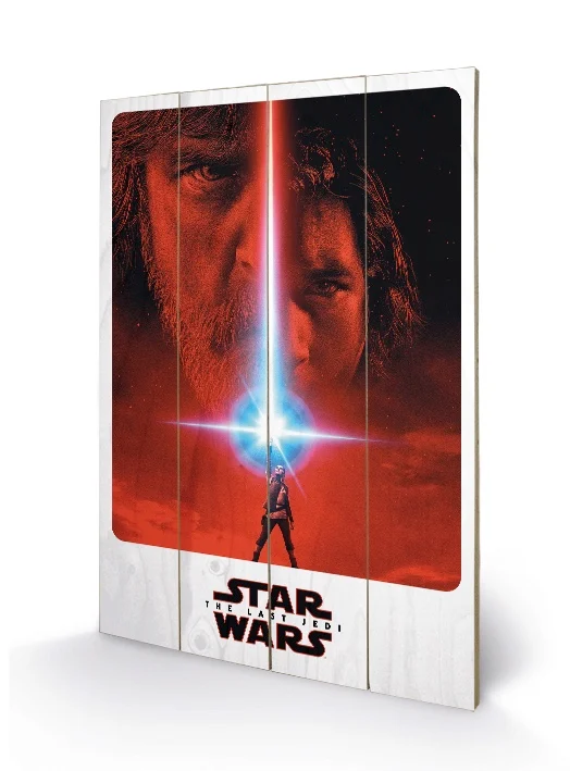 STAR WARS 8 The Last Jedi - Wood Print 40X59 - Teaser