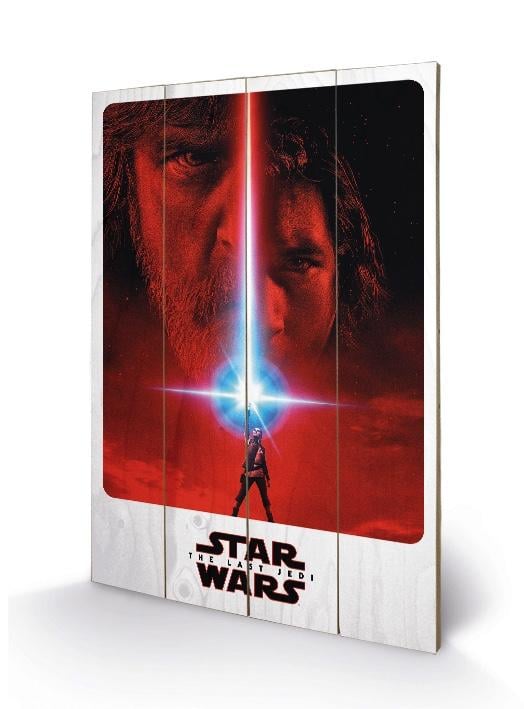 STAR WARS 8 The Last Jedi - Wood Print 40X59 - Teaser