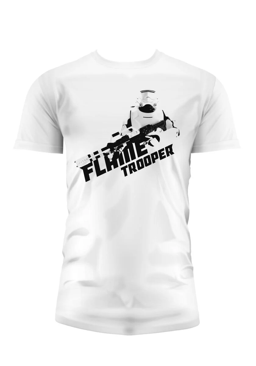 STAR WARS 7 - T-Shirt Flame Trooper - White (XXL)