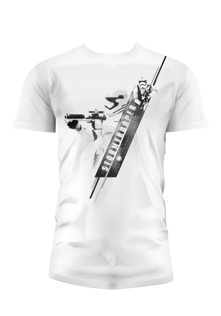 STAR WARS 7 - T-Shirt Storm Trooper Blaster - White (S)