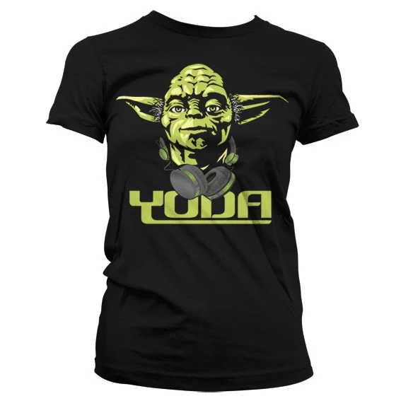 STAR WARS - T-Shirt GIRL Cool Yoda - Black (XL)