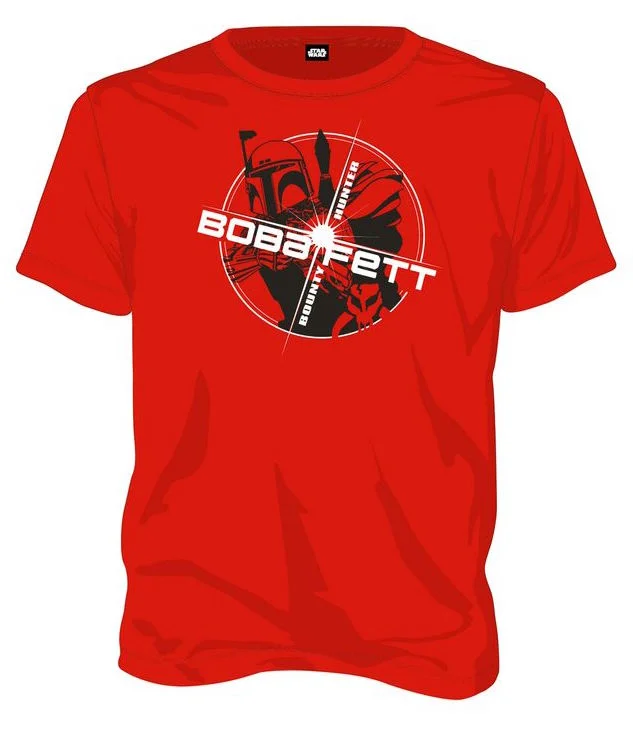 STAR WARS - T-Shirt Boba Fett Bounty Hunter - Red (S)