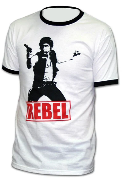 STAR WARS - T-Shirt Han Solo Rebel - White (XL)