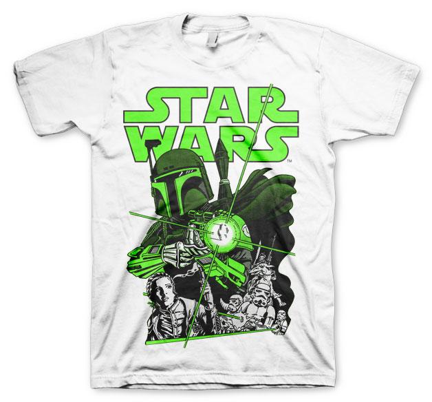 STAR WARS - T-Shirt Vintage Boba Feet - White (XL)