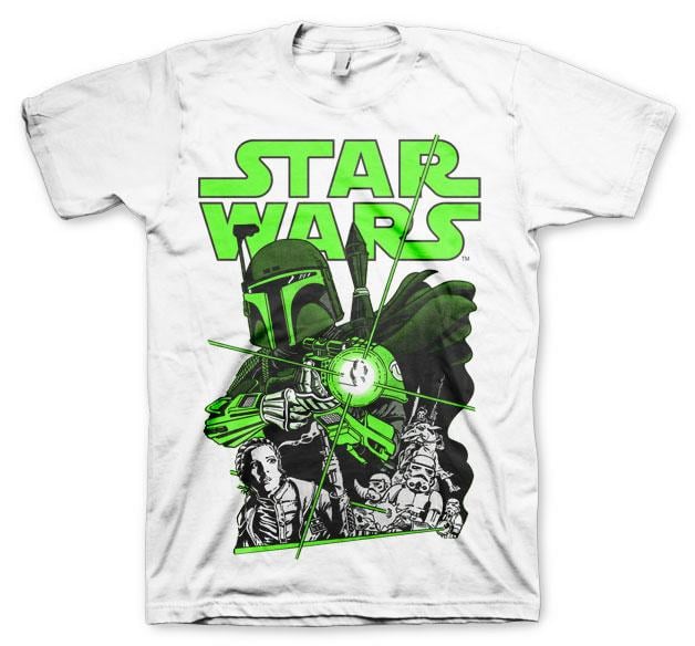 STAR WARS - T-Shirt Vintage Boba Feet - White (S)