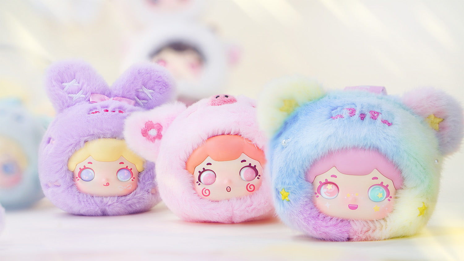 TOYBEBOP - Baobao's Fuzzy Babe Series Plush BLIND BOX (8pcs) - 6.5cm