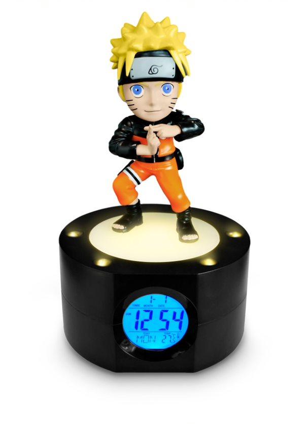 NARUTO SHIPPUDEN - LED Light-Up Alarm Clock