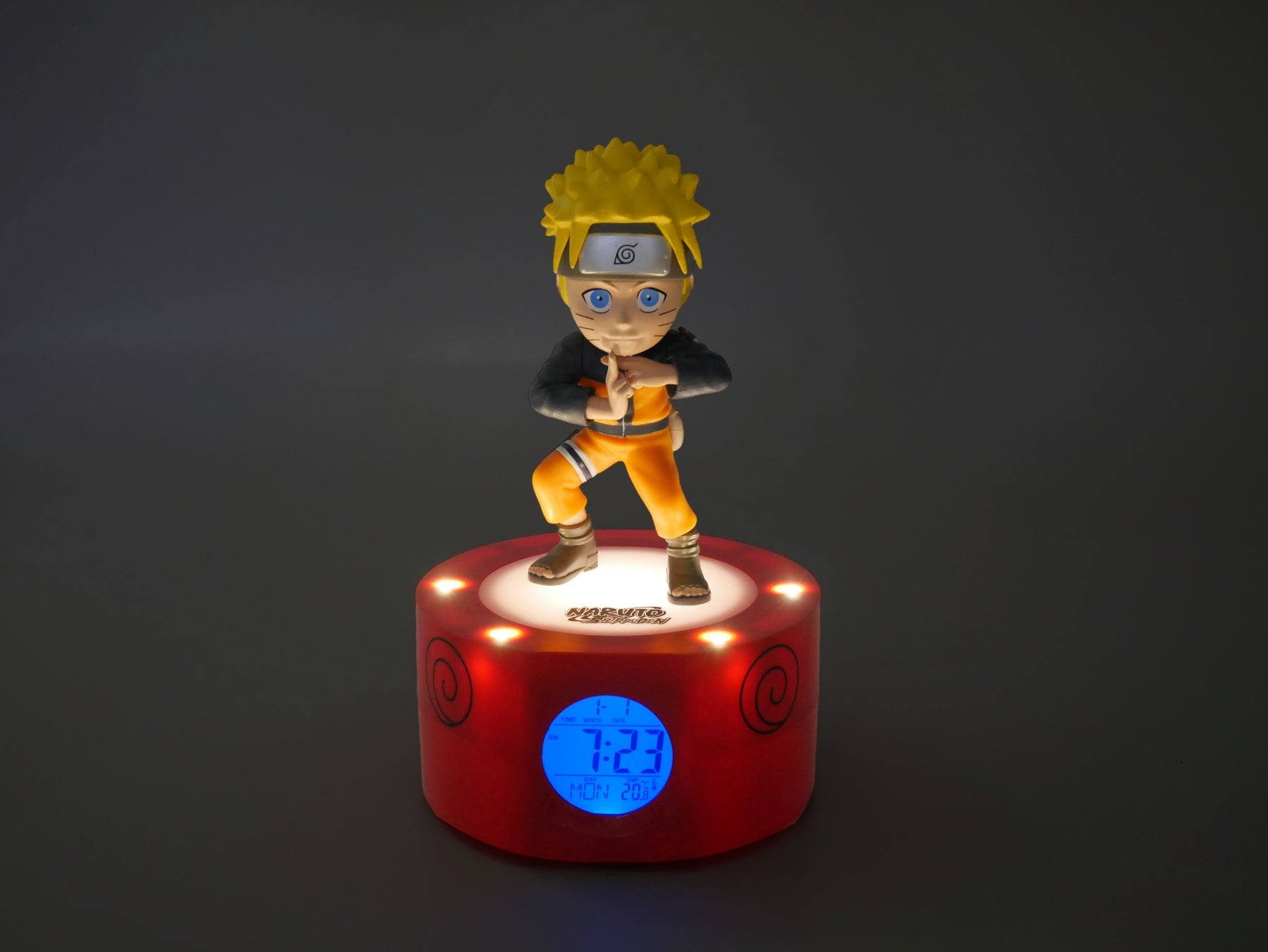 NARUTO SHIPPUDEN - LED Light-Up Alarm Clock