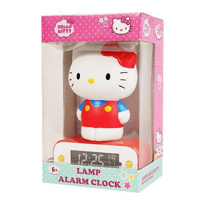 HELLO KITTY - Alarm Clock with LED Lamp - 7inch