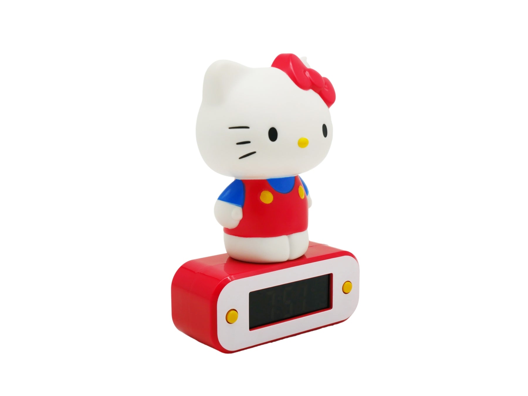 HELLO KITTY – Wecker mit LED-Lampe – 7 Zoll