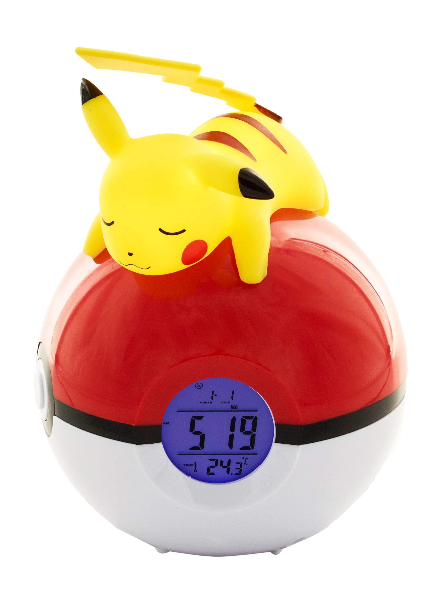 POKEMON - Pikachu Pokeball - Wecker mit LED-Lampe