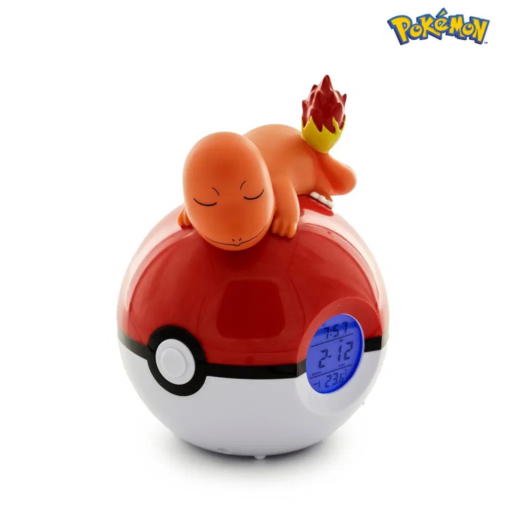 POKEMON - Charmander Pokeball - Alarm Clock with LED Lamp