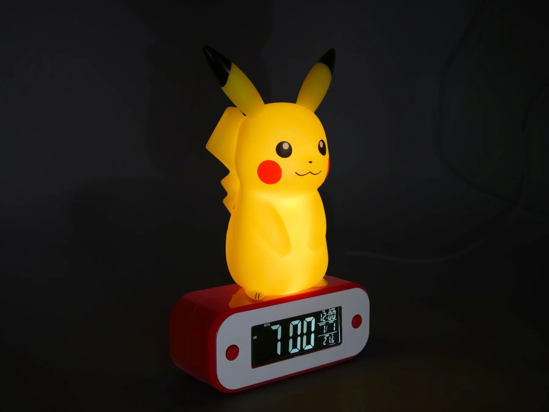 POKEMON - Pikachu - Alarm Clock with LED Lamp