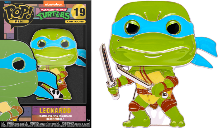 TEENAGE MUTANT NINJA TURTLES - Pop Large Enamel Pin N° 19 - Leonardo