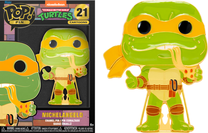 TEENAGE MUTANT NINJA TURTLES- Pop Large Enamel Pin N° 21- Michelangelo